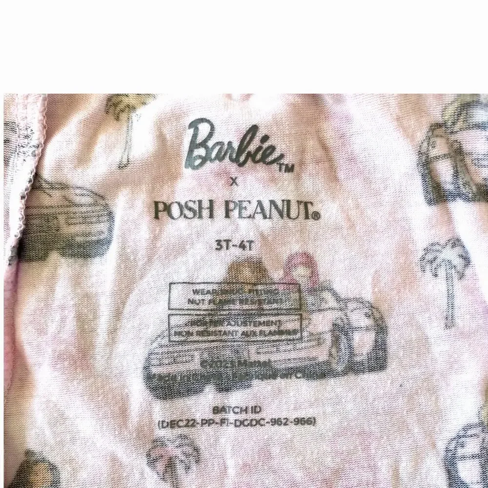 Posh Peanut Barbie Cruisin Two Piece Bamboo Pajamas 3T to 4T